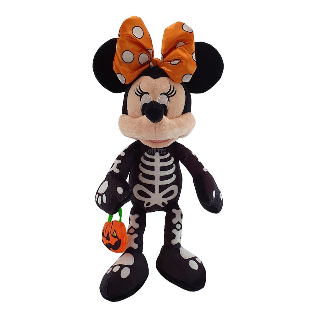 Pelúcia Minnie Halloween Esqueleto