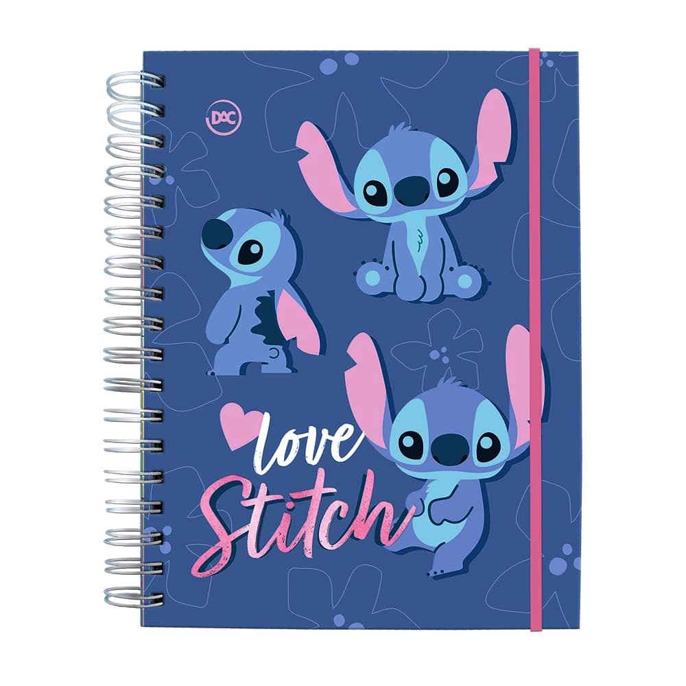 Caderno Smart Universitário 10 Matérias Stitch Dac