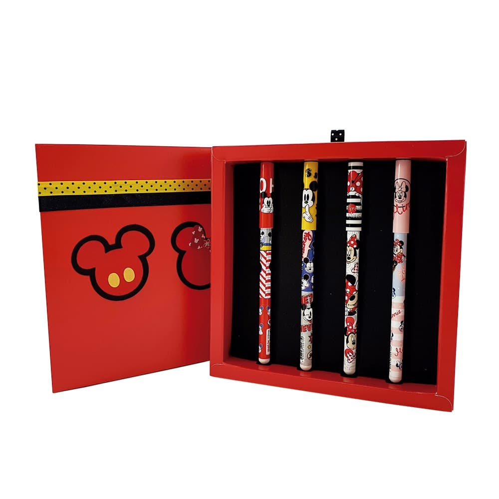 Kit caneta esferográfica Mickey e Minnie Molin