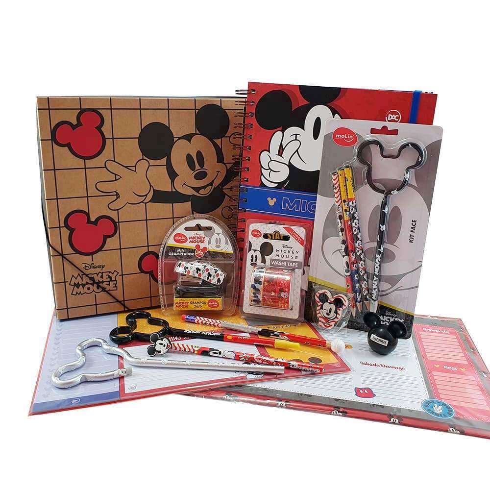 Kit Papelaria Premium Mickey