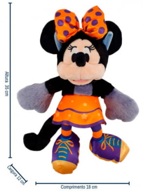 Pelúcia Minnie Halloween Lobinha