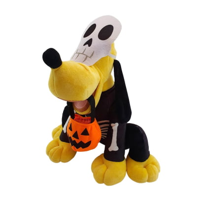 Pelúcia Pluto Halloween Esqueleto