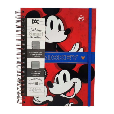 Caderno Smart Universitário 10 Matérias Mickey Dac