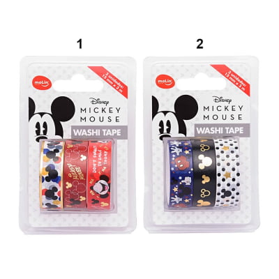 Washi Tape Mickey c/ 3 unds Molin